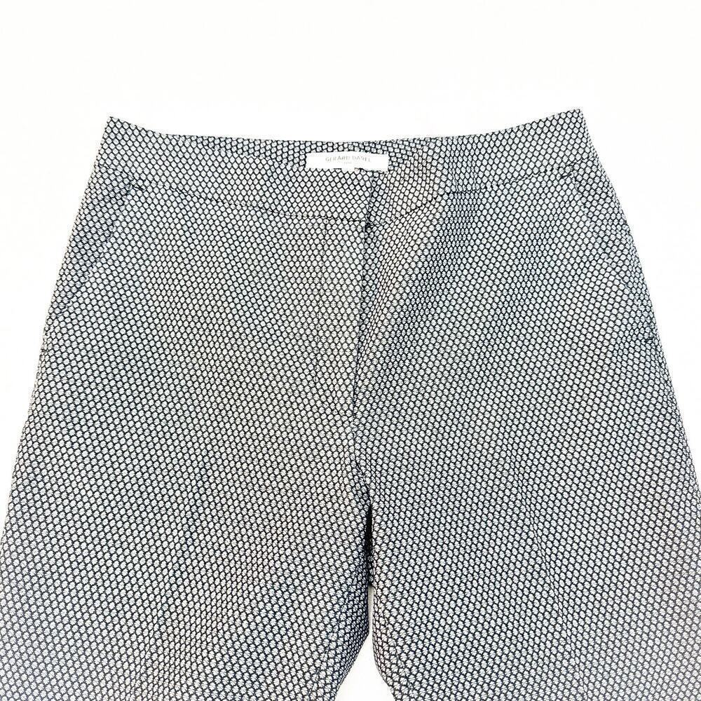 Gerard Darel Paris Pleated Straight Leg Brocade Mini Patterned Pants SIze 38 - Picture 9 of 10